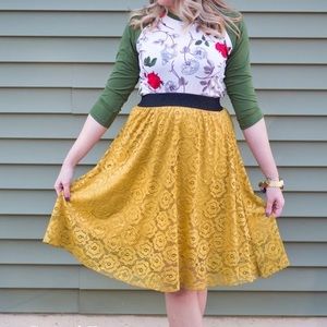 Lularoe Lola Lace Skirt